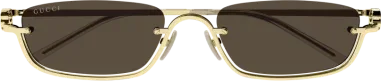 Lunettes de Soleil Gucci Logo GG1278S en Métal — vue 5