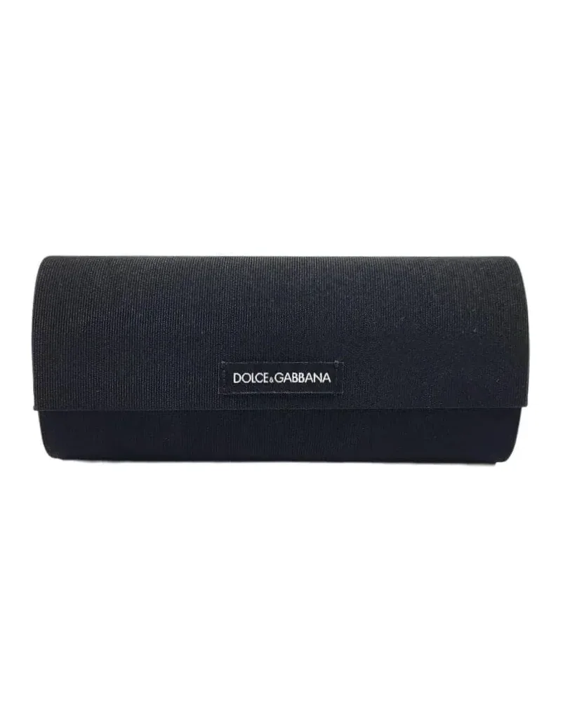 Étui à lunettes Dolce & Gabbana velours noir