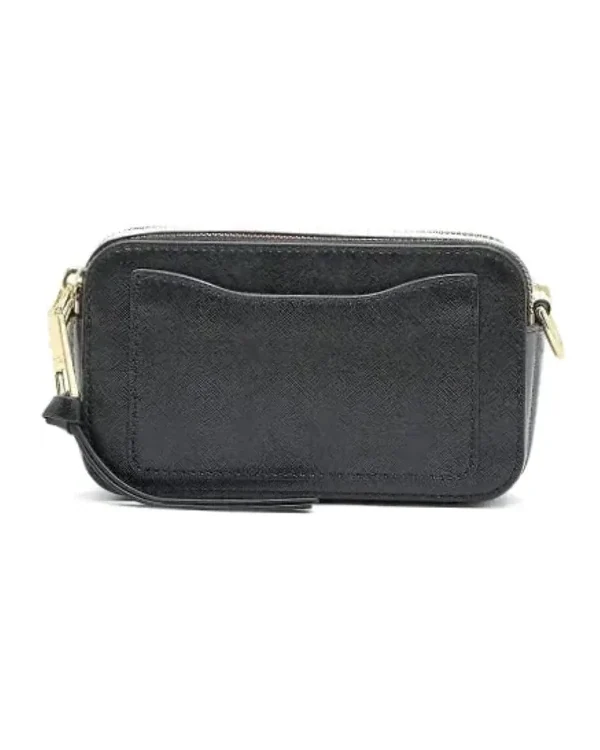 Sac à main bandoulière Marc Jacobs Snapshot cuir noir femme