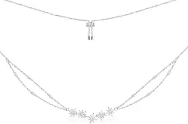 Collier Météorites Double Chaîne APM Monaco