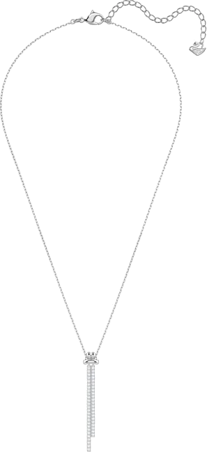 Pendentif Y Swarovski Lifelong - Rhodié & Cristaux Blancs — vue 3