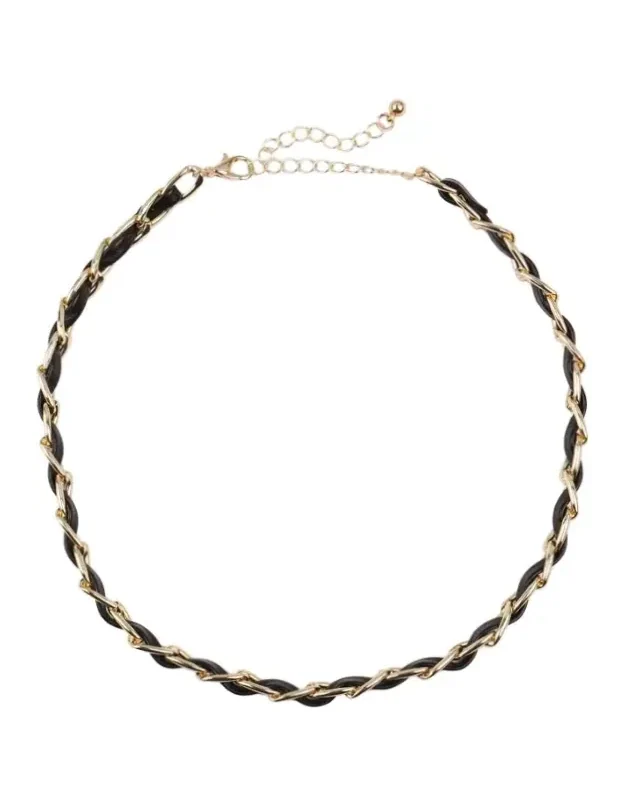 Collier Victoria Bradley acier plaqué or fin femme