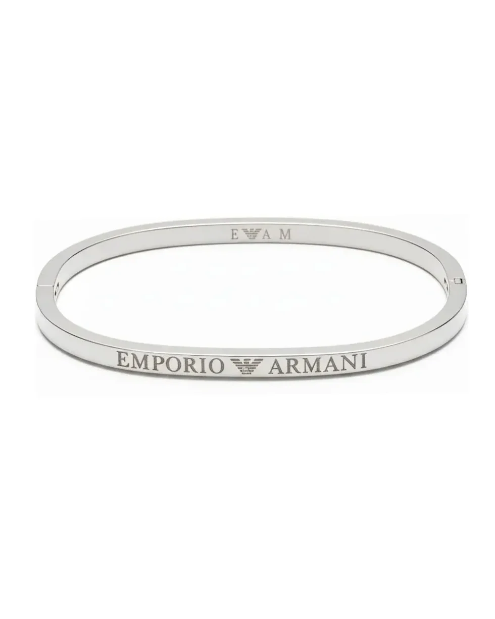 Bracelet Jonc Emporio Armani acier inoxydable argent femme