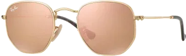 Ray-Ban Hexagonal Flat Lenses - Verres Miroirs Roses