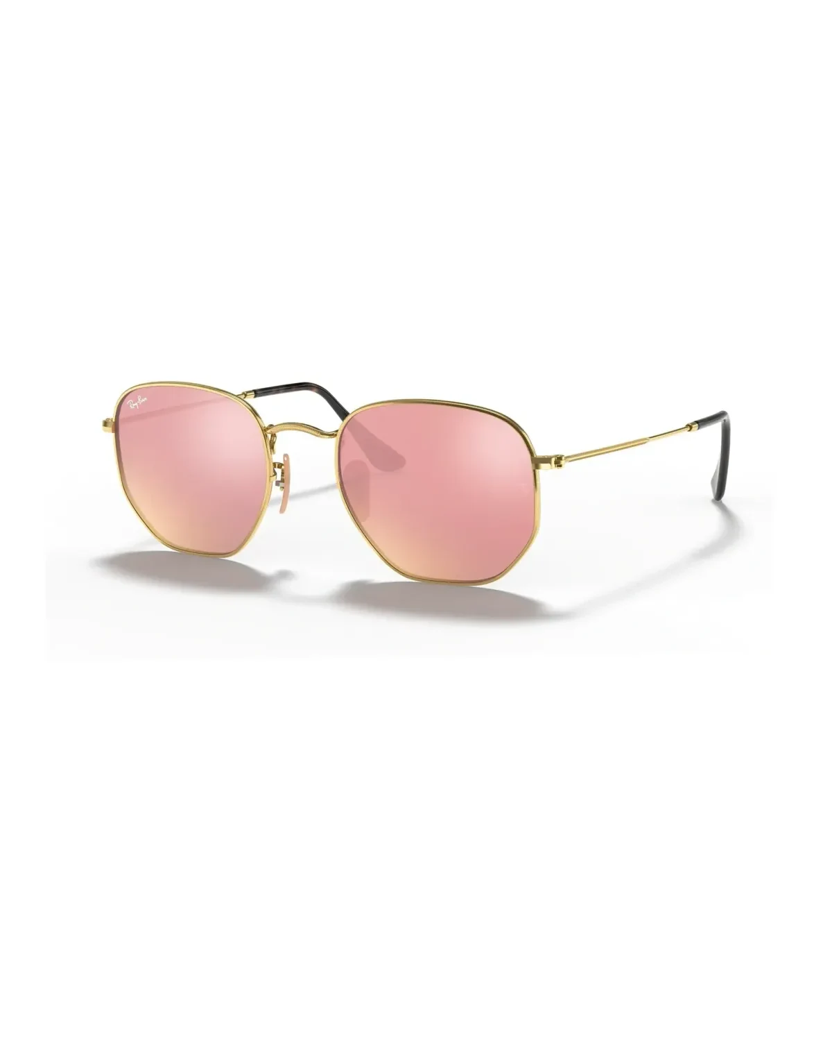 Ray-Ban Hexagonal Flat Lenses - Verres Miroirs Roses