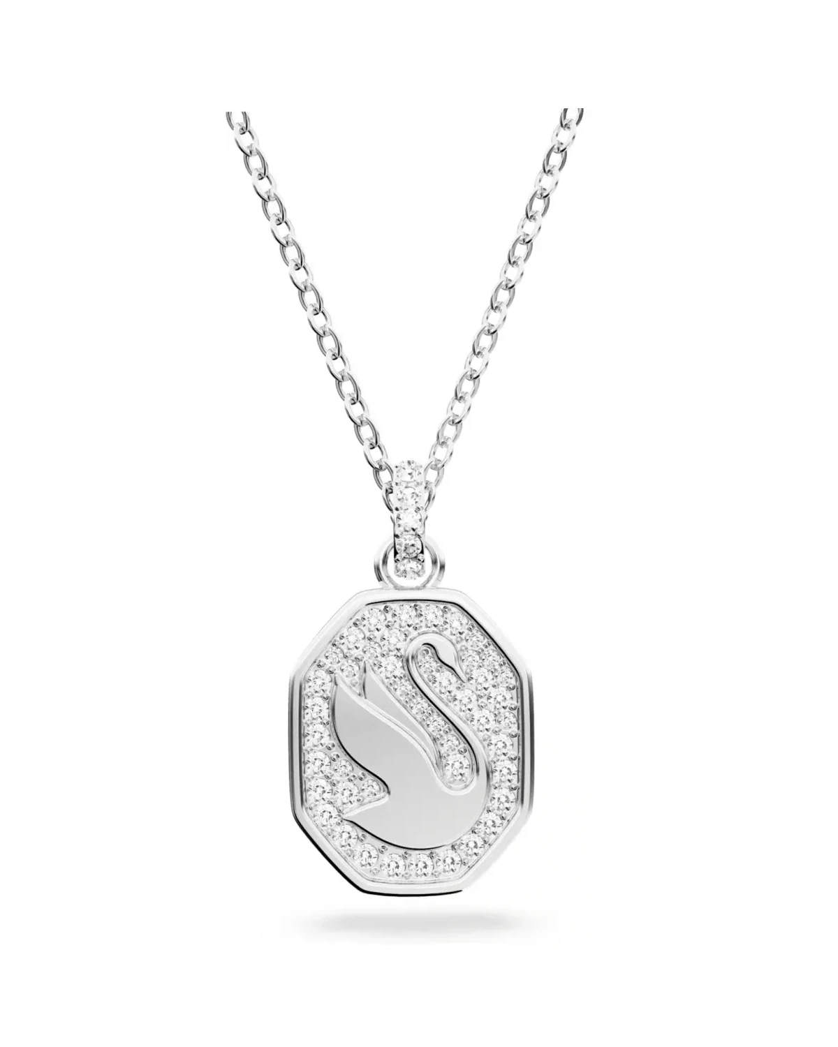 Collier Swarovski Signum métal rhodié cristaux zirconium blanc femme