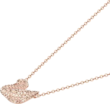 Collier Iconic Swan Swarovski - Plaqué Or Rose — vue 2