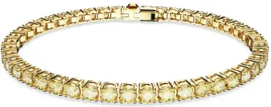 Bracelet Tennis Matrix Swarovski - Cristaux Jaune Solaire