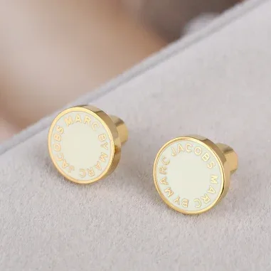 Boucles d'oreilles Marc by Marc Jacobs - Disque blanc — vue 3
