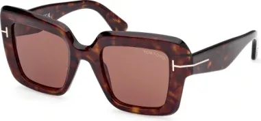 Lunettes de soleil Tom Ford Esme FT1157 carrée acétate écaille de tortue