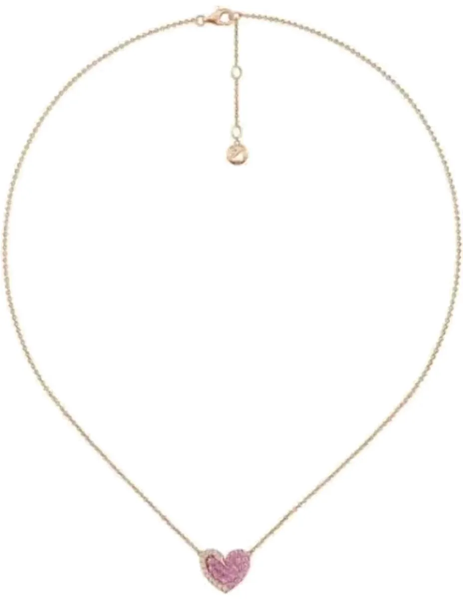 Collier Swarovski Swan Heart - Cœur Or Rose et Cristaux