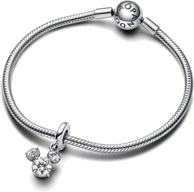 Charm Pendentif Mickey Silhouette Scintillante — vue 3