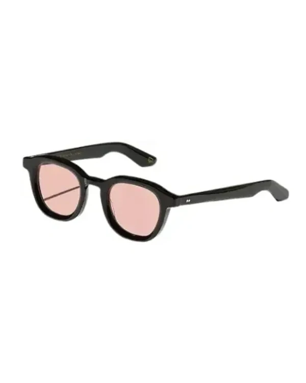 Lunettes de soleil Moscot DAHVEN rondes en acétate transparent