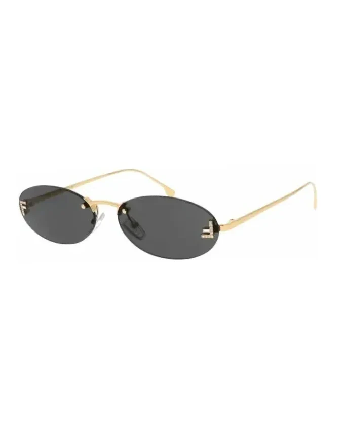 Lunettes de soleil Fendi FE4075US ovale métal doré