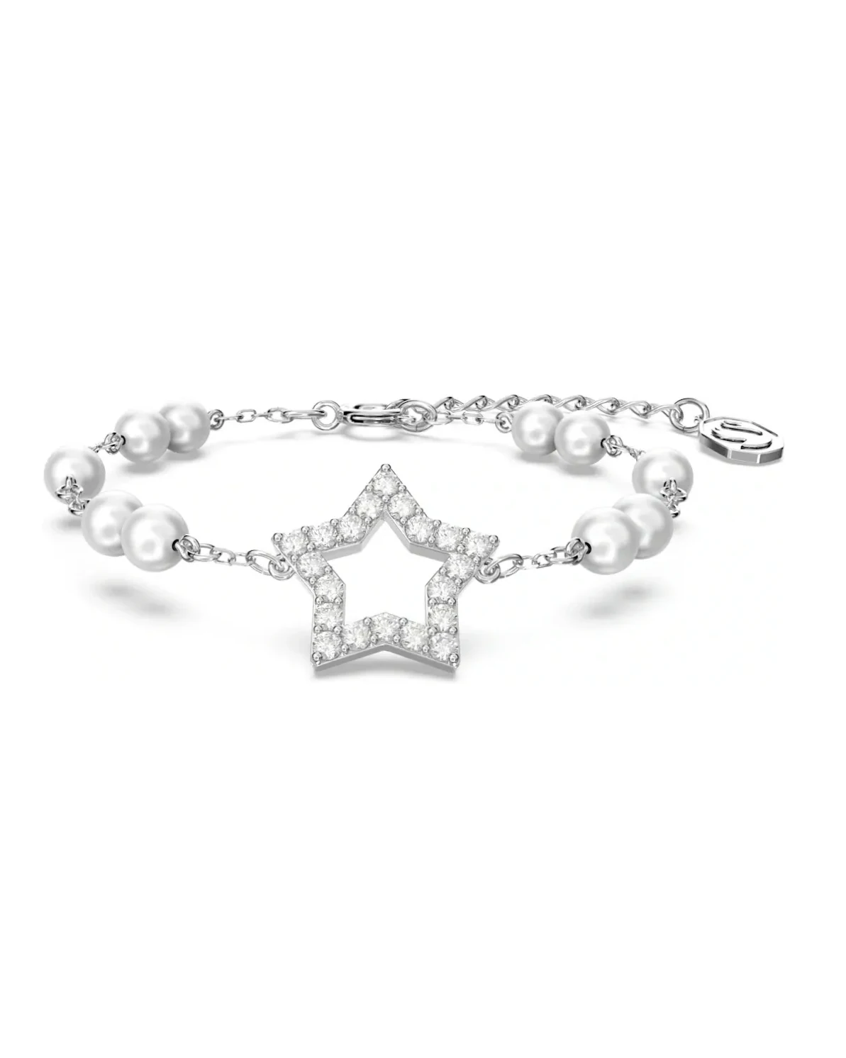 Bracelet Swarovski Stella métal rhodié cristal blanc