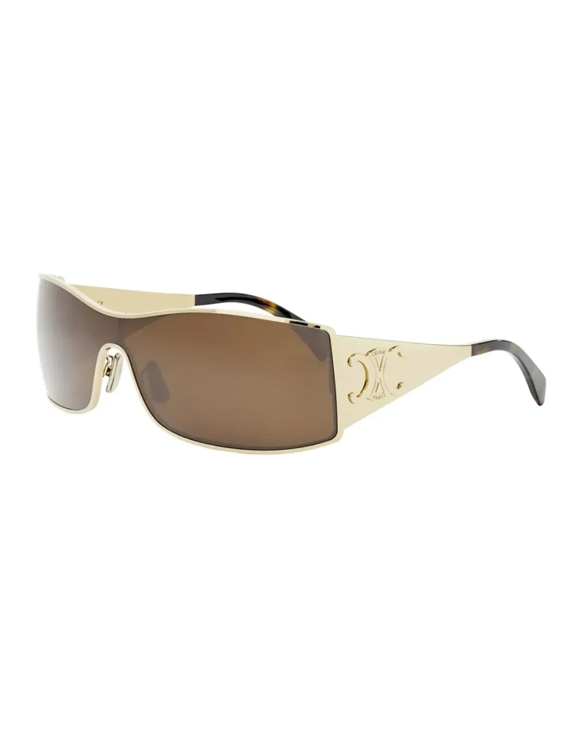 Lunettes de soleil Celine CL40283U Triomphe Maxi Metal masque argenté