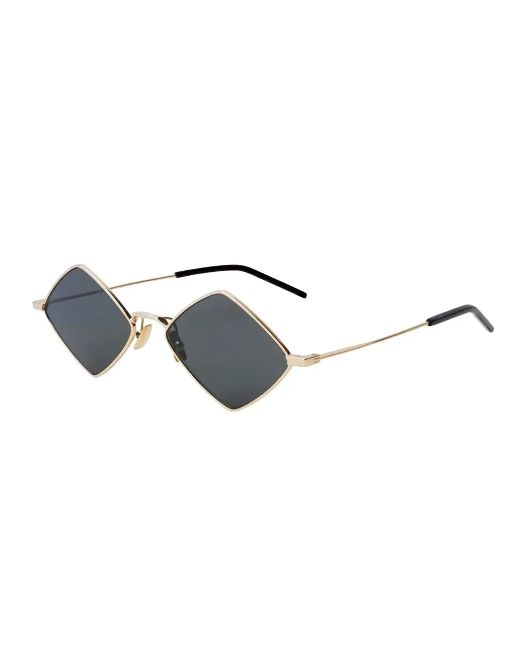 Lunettes de soleil Saint Laurent SL302 Lisa monture géométrique métal gris