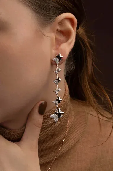 Boucles d'oreilles Drop Météorites APM Monaco — vue 2