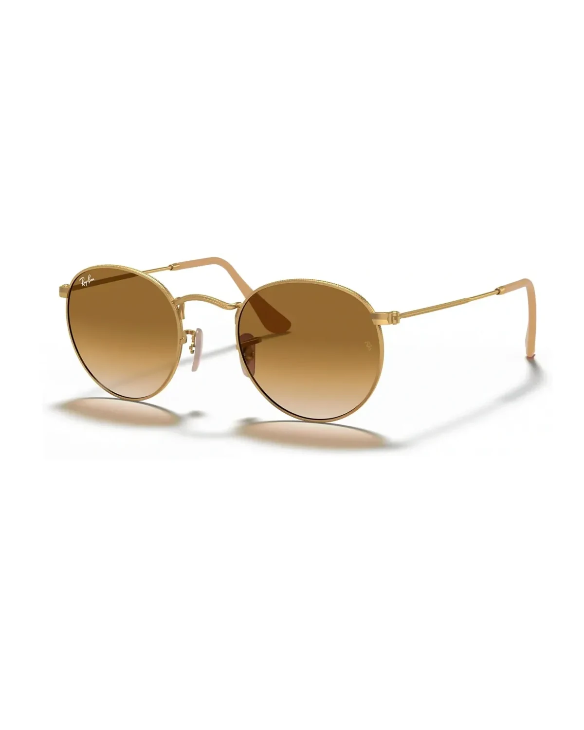 Lunettes de soleil Ray-Ban Round Metal Doré Mat
