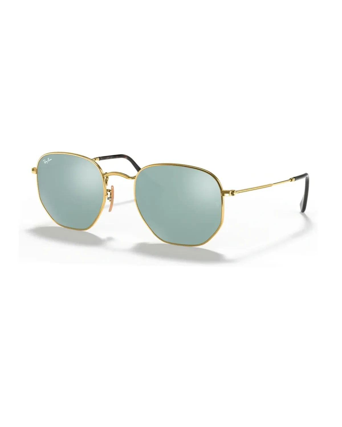 Lunettes de soleil Ray-Ban RB3548N carrée or verres gris miroir