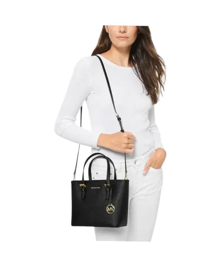Sac à main Michael Kors Jet Set Travel XS cuir noir