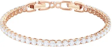 Bracelet Tennis Swarovski - Or Rose — vue 1