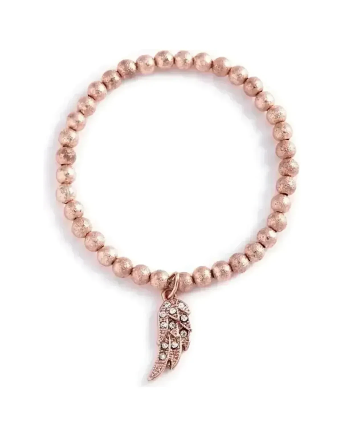Bracelet Guess or rose métal strass femme