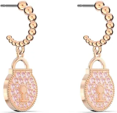 Boucles d'oreilles Togetherness Swarovski or rose — vue 3