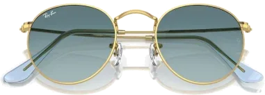 Ray-Ban Round Metal Doré — vue 2