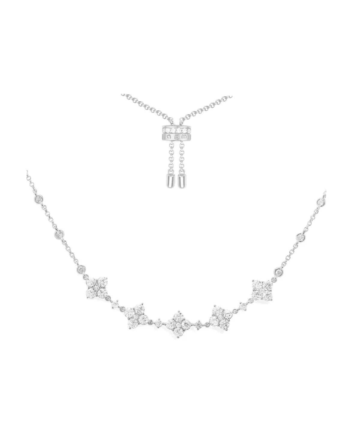 Collier APM Monaco ajustable argent 925 femme